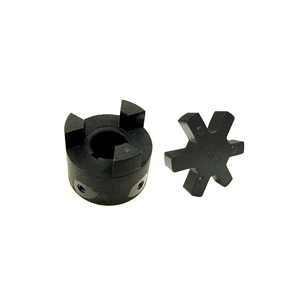 L095 Flexible L-Jaw Coupling Coupler Set with NBR Rubber Spider 1/2" to 1/2"