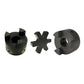 Flexible 3-Piece L-Jaw Coupling Set with Buna-N NBR Rubber Spider L095 1/2x7/8