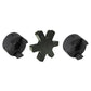 1" L095 Flexible 3-Piece L-Jaw Coupling Set & Buna-N NBR Rubber Spider L095NBR
