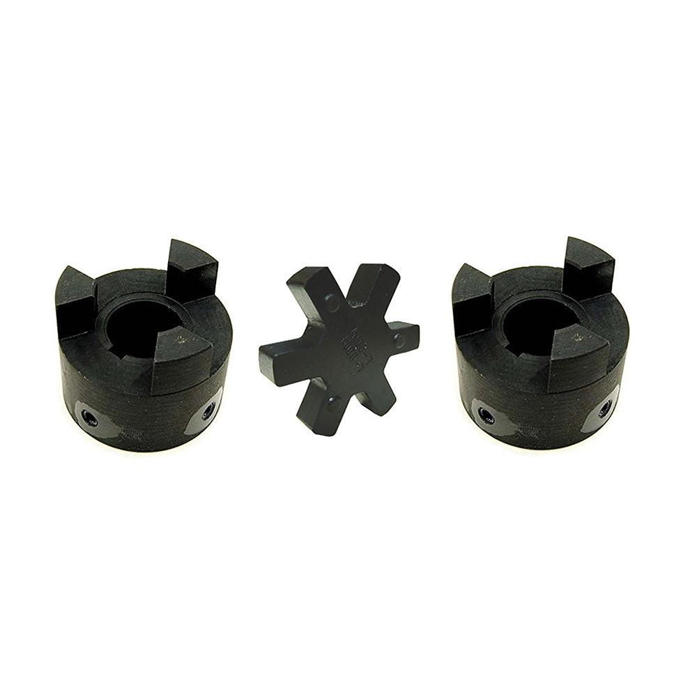 3/4" L095 Flexible 3-Piece L-Jaw Coupling Set with Buna-N NBR Rubber Spider