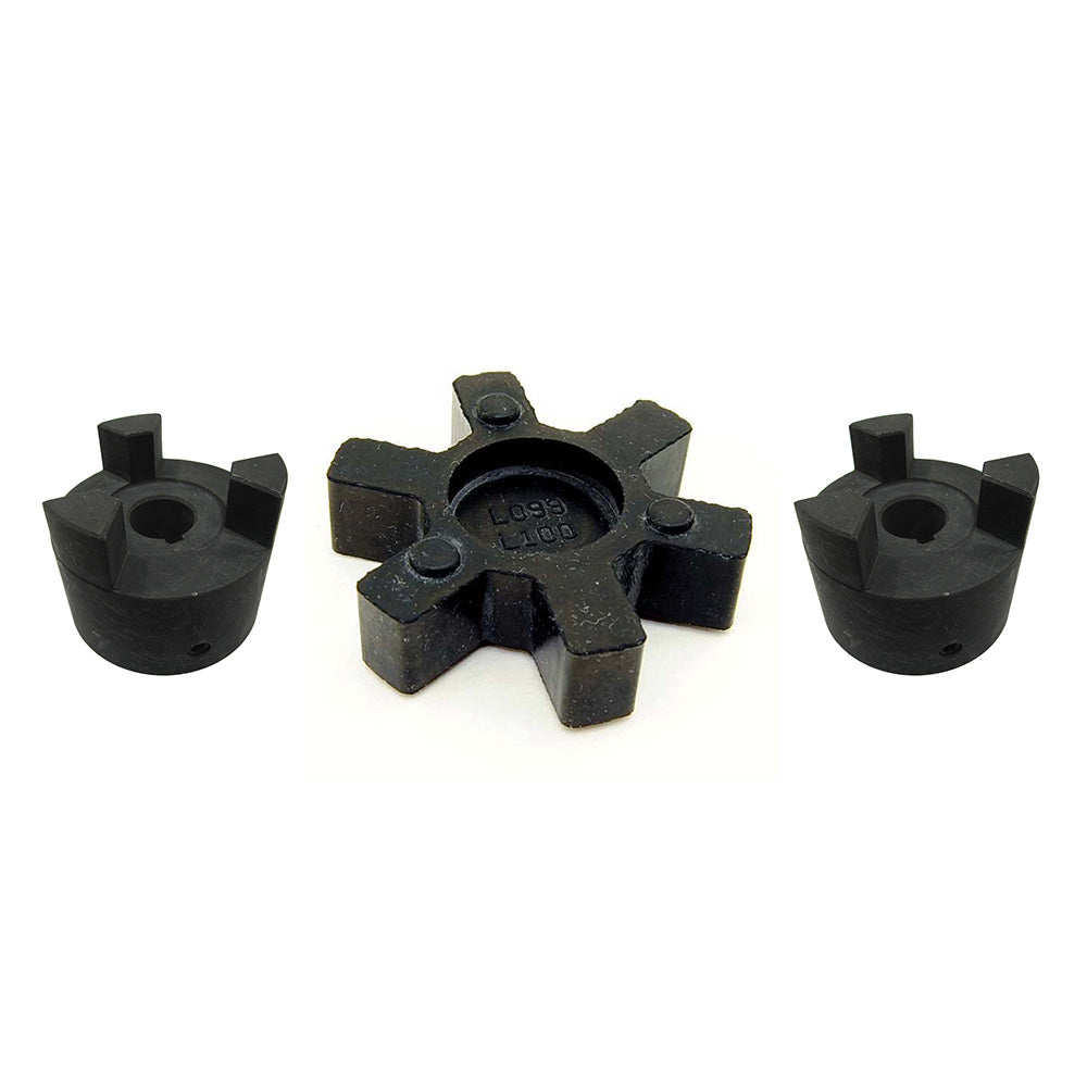 Replacement L100 L-Jaw Coupler Set (2) L-Jaw Couplers w/ 3/4" Bore & 1/4" Keyway