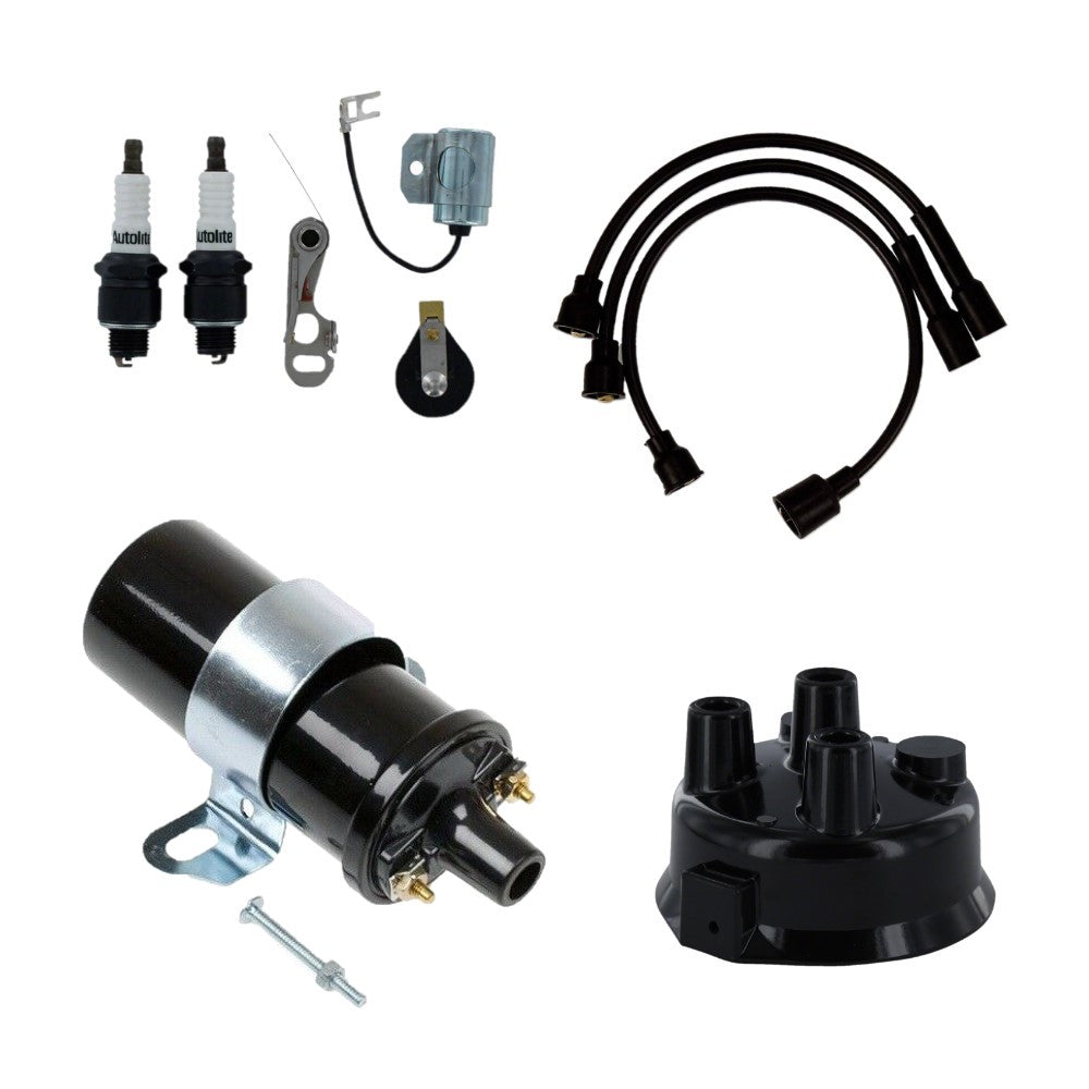 Ignition Tune Up Kit w/ 6V Coil & Bracket Fits John Deere Replaces 1909008