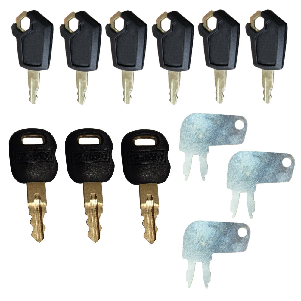 12 Master Keys Fits Caterpillar Heavy Equipment Ignition Key 5P8500 Excavator
