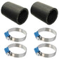 (2) Air Cleaner Hoses with (4) Hose Clamps  Fits Allis Chalmers Replaces 206996