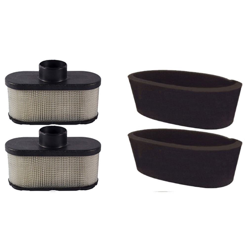 Qty 2: Air Filter & Pre-Filter Kit
 Fits John Deere Replaces MIU12554