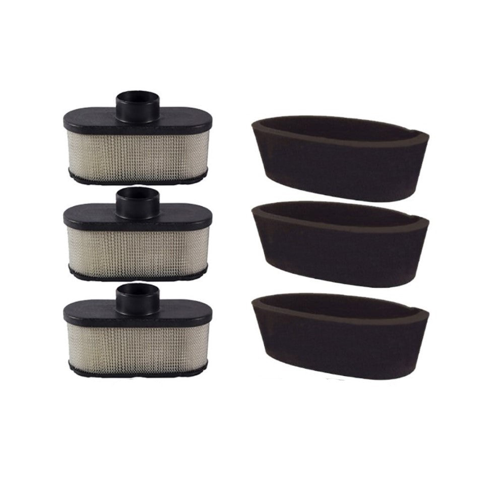 Qty 3: Air Filter & Pre Filter Kit Fits Kawasaki Replaces 11013-0726