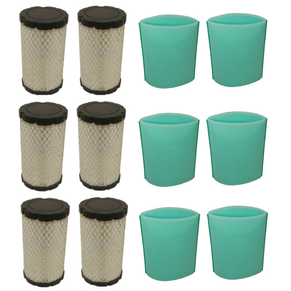 6PK Air Filter Kit for 793569 GY21055 MIU11511 063-4026-00 793685 MIU11513