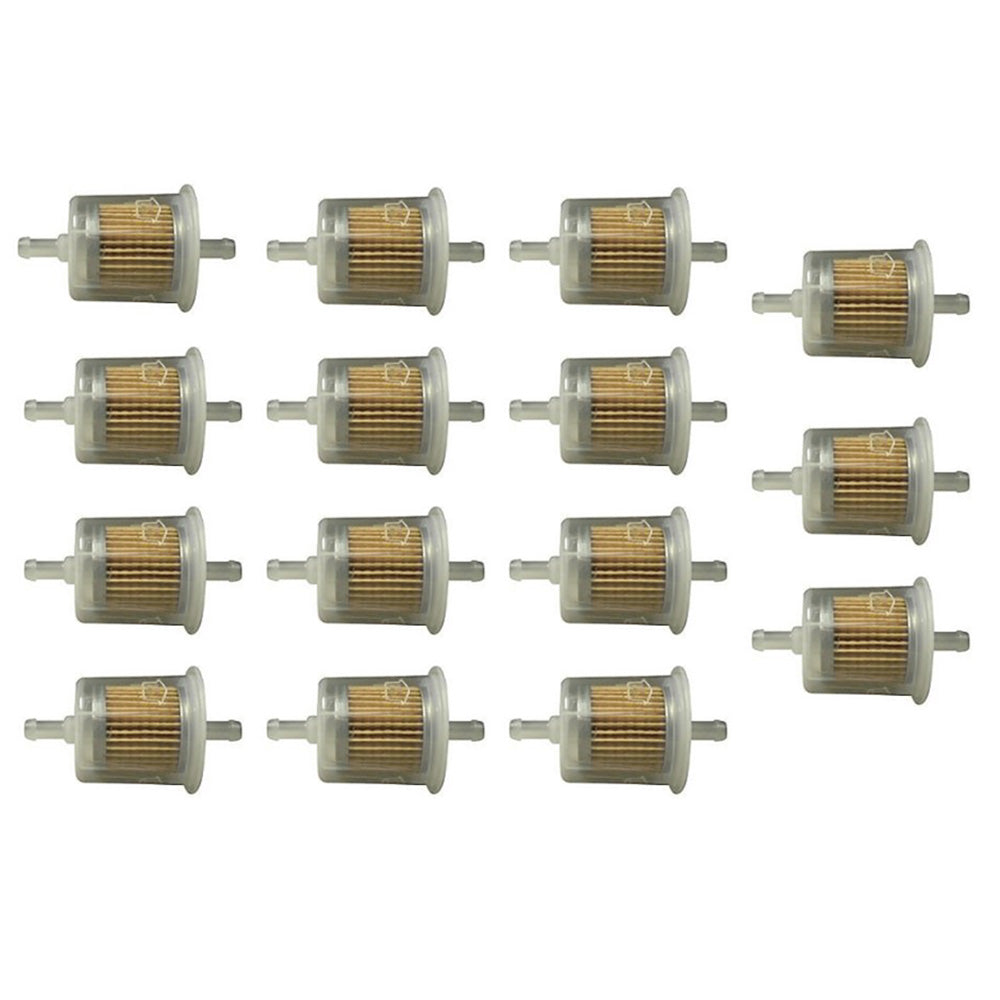 Fifteen (15) 500 616-61PL 5/16" Plastic Gas Filters G2 G12 GF61 33002