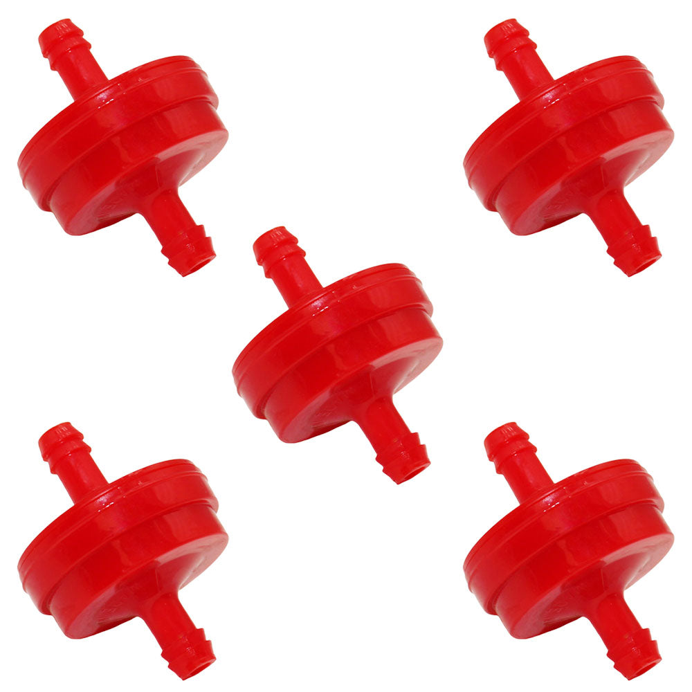 Qty 5: Inline Fuel Filters Fits Briggs and Stratton Replaces 1501729MA