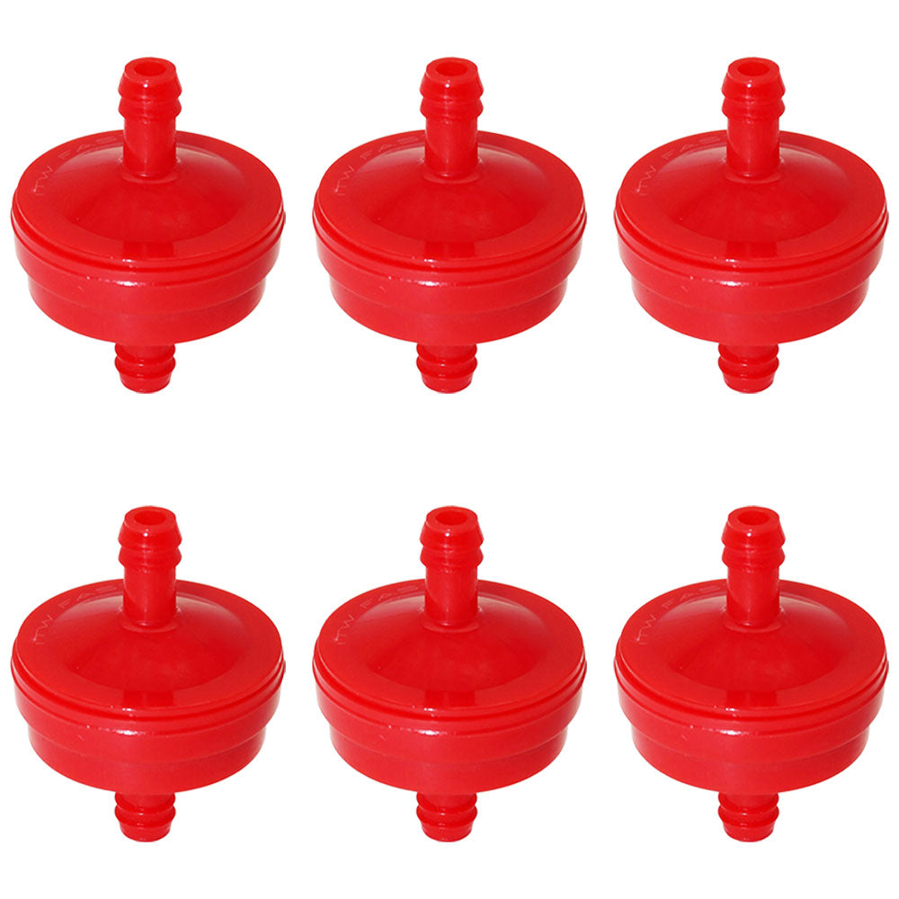 Qty 6: Inline Fuel Filters Fits John Deere Replaces AM107314