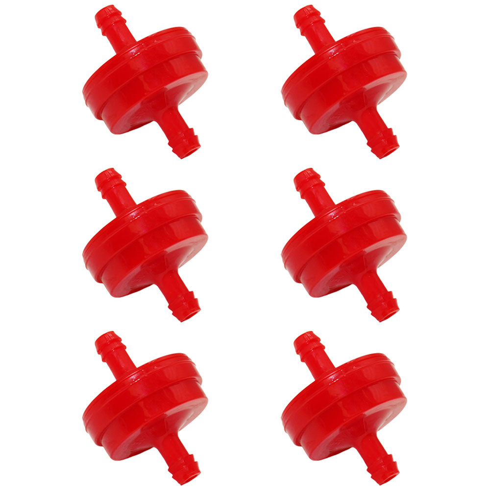 Qty 6: Inline Fuel Filters Fits Briggs and Stratton Replaces 1501729MA