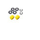 Wheel Bearing Rebuild Kit Fits John Deere 125 130 135 145 160 165 170 175 180