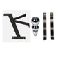 New Aftermarket Universal Lawn Mower Trailer Hitch With 2"  Ball 1 3/4 Stud
