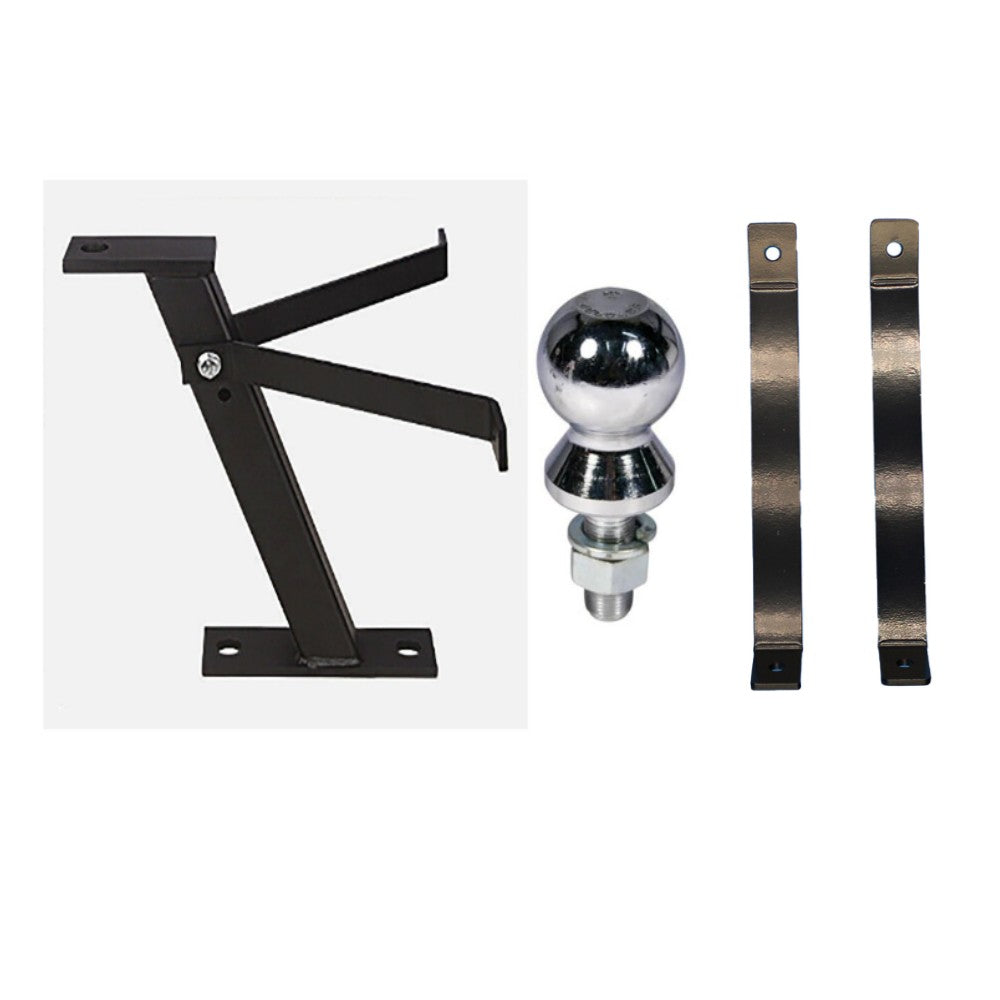 New Aftermarket Universal Lawn Mower Trailer Hitch With 2"  Ball 1 3/4 Stud