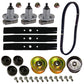 48" Deck Rebuild Kit XHT Blades w/ Wheels Fits Husqvarna Replaces 532 13 72-66
