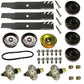 GX10168 48" Deck Rebuild Kit Toothed w/ Wheels & Hardware Fits John Deere 145