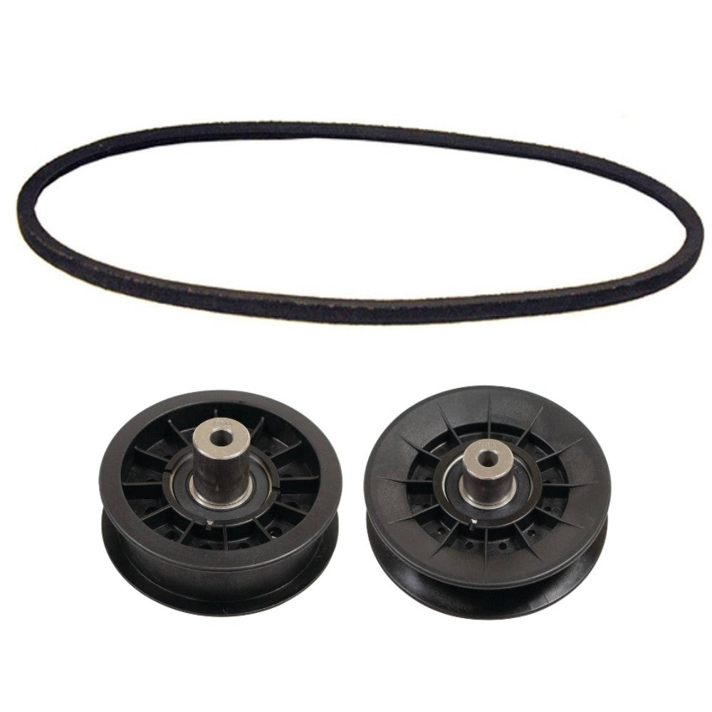 Traction Drive Belt w/Pulleys Fits John Deere M144044 AM134501 AM134502