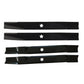 2 Heavy Duty Blades & 2 Mulching Blades Fits John Deere Replaces KT-LAB50-0007