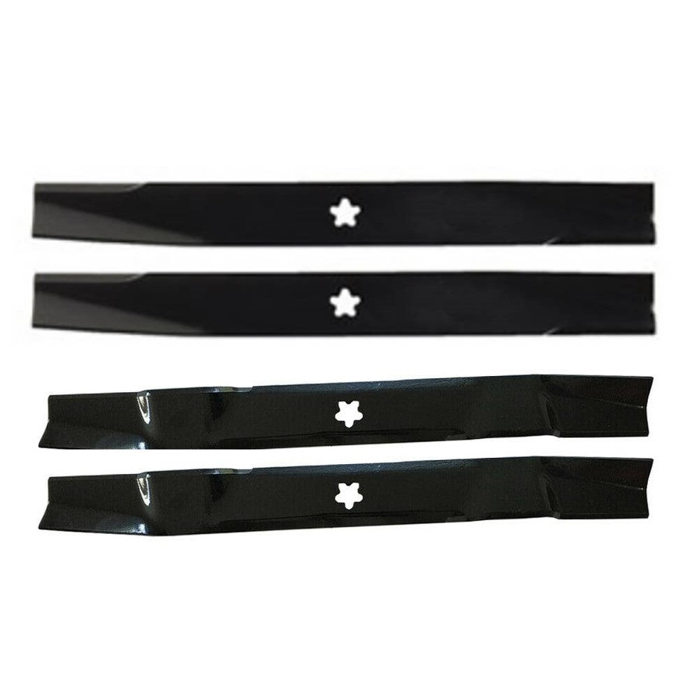 2 Heavy Duty Blades & 2 Mulching Blades Fits AYP Replaces 134149