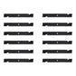 Qty 12: Notched High-Lift Mower Blade
 Fits Exmark Replaces 1-633483