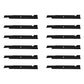 Qty 12: Notched High-Lift Mower Blade
 Fits Exmark Replaces 1-633483