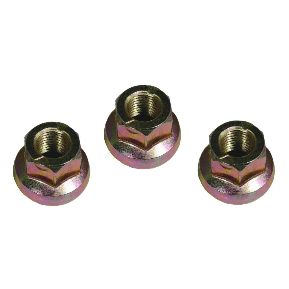 8901 New Top Flange Pulley Lock Nuts 9/16"-18 - Qty. 3 Pieces