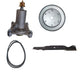 Mower Deck Spindle with Pulley , Belt and Blade Fits Husqvarna Replaces 192870