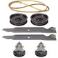 42" Mower Deck Rebuild Kit Spindles Blades Belt Fits Cub Cadet LTX1040 LTX1042