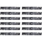 Qty 12: Toothed Mower Blades Fits Snapper Replaces 1-7037