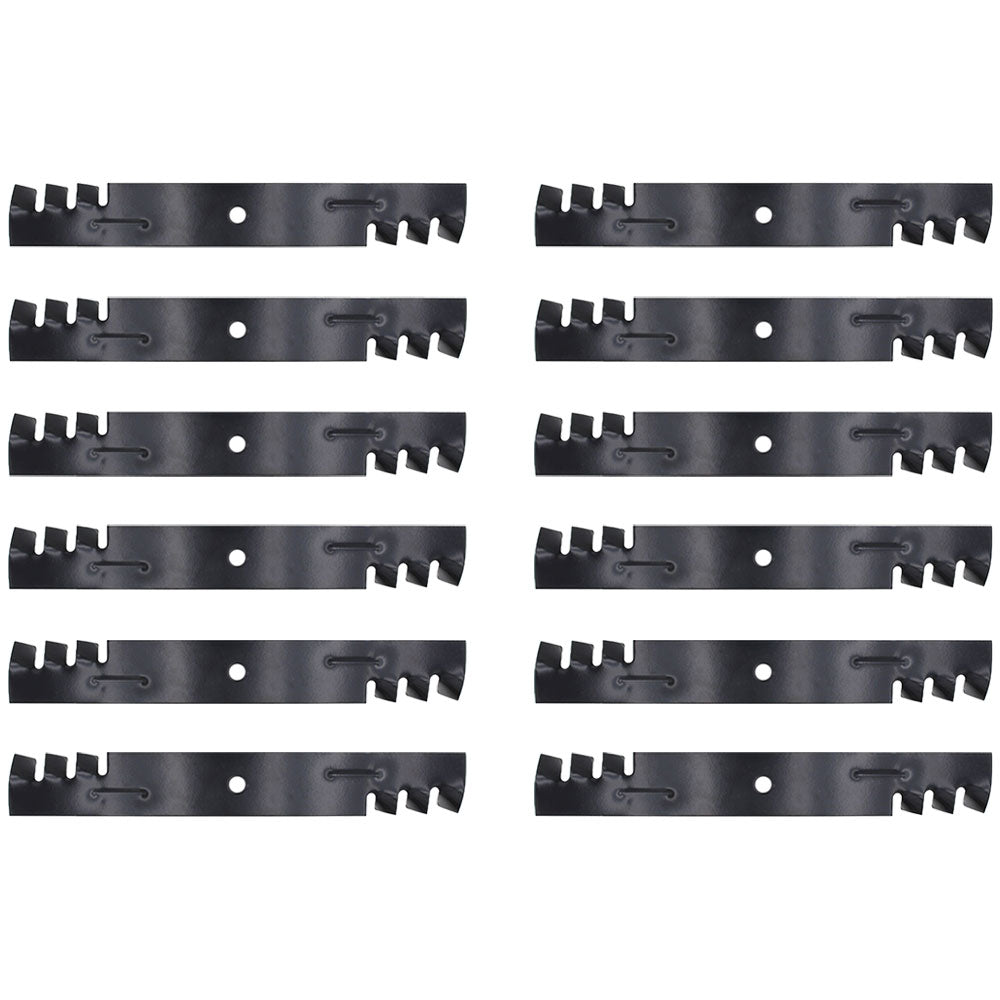 Qty 12: Toothed Mower Blades Fits Toro Replaces 1-633482
