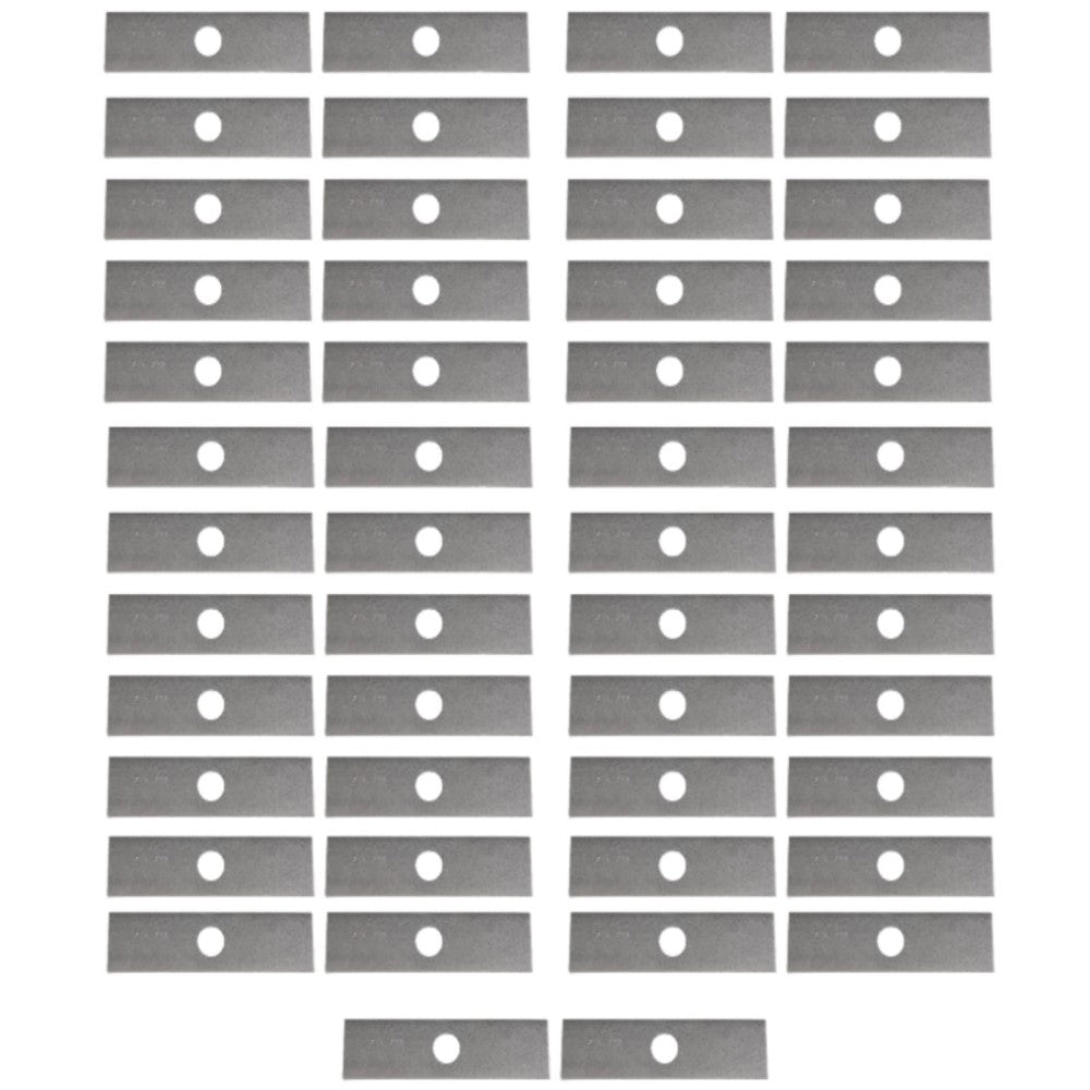 50 Mower Blades 8"x2" Unpainted Edger Blade fits Echo 720237001 Fits Ryobi 61322