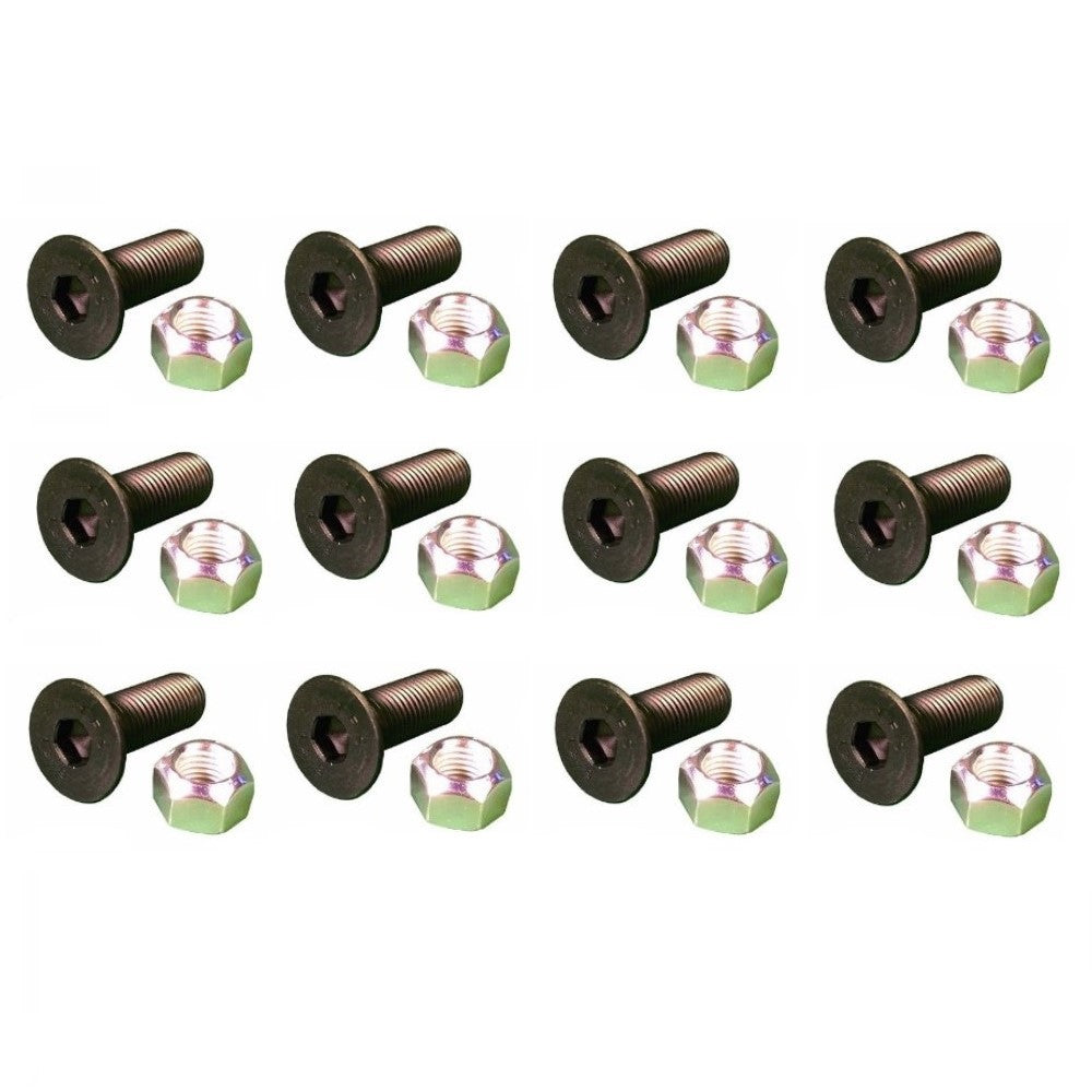 (12) Replacement Screws & (12) Replacement Nuts Fits CAT Models 5/8" x 2.5"