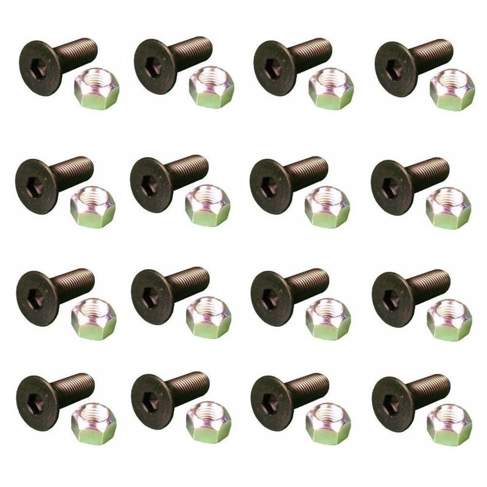(16) Replacement Screws & (16) Replacement Nuts Fits CAT Models 5/8" x 2.0"