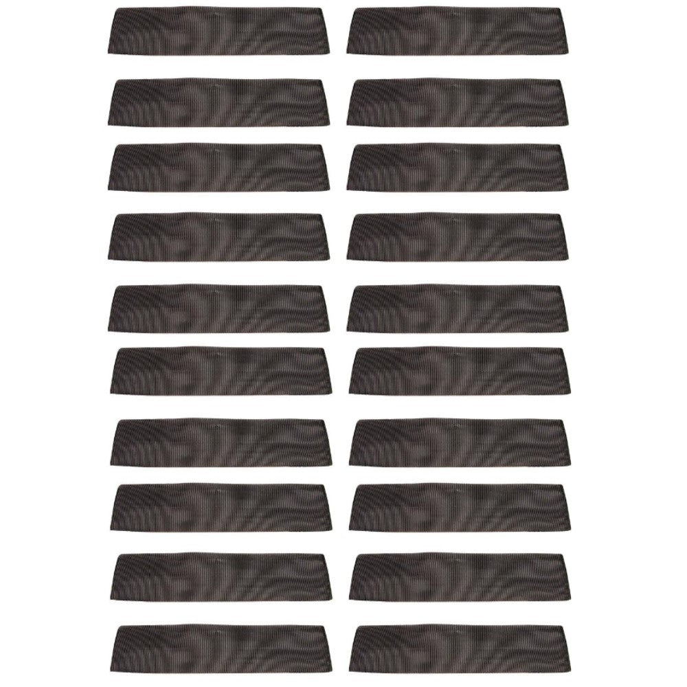 Set of 20 12" Black Cordura Sliding Sleeve Web Protection for 2" Ratchet Tiedown