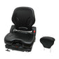 L-P Suspension Black Vinyl Seat with Upper Backrest OPS and Slides Fits Bobcat