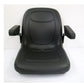 Black Seat w/Flip Up Armrests & Seat Rails Fits Komatsu