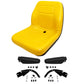 Yellow Uni Pro Bucket Seat with Armrests Fits John Deere Replaces 7947