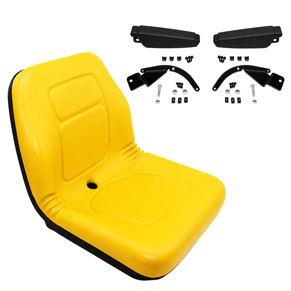 Yellow Uni Pro Bucket Seat with Armrests Fits John Deere Replaces 7947