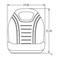 Black Seat Fits John Deere Skid Steer 675 675B 4475 5575 6675 7775 8875 CT315