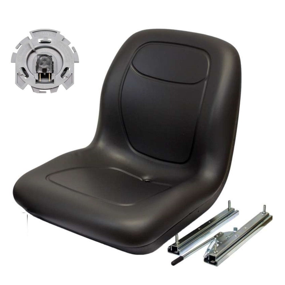 Black Seat Fits New Holland LS120 LS125 LS140 LS150 LS160 LS170 LS180 LS185 &190