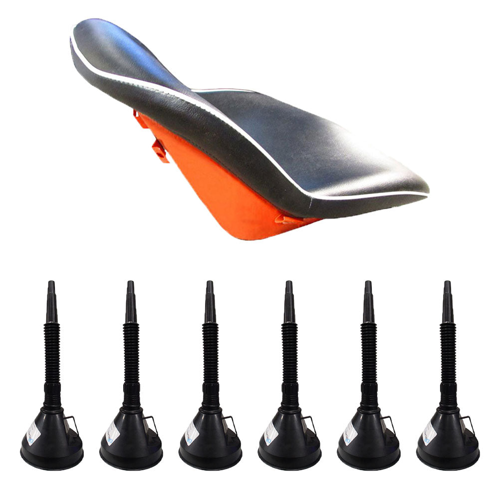 32290-18400 Black / Orange Seat Assembly(Indents in Seat) 6 Funnels  Fits Kubota