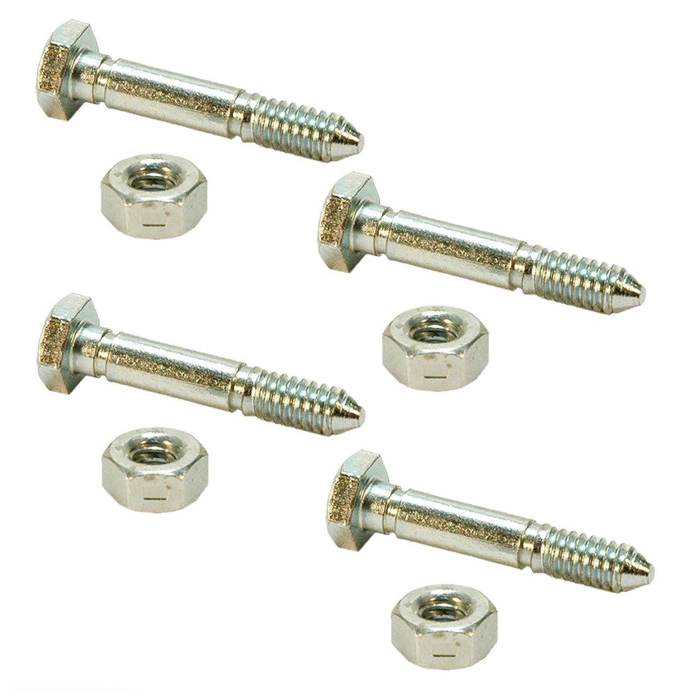 Qty 4: Shear Pin with Nut, 1-9/16" x 1/4"
 Fits Ariens Replaces 05907100