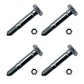 Qty 4: Shear Pin with Nut, 1-9/16" x 1/4"
 Fits Ariens Replaces 05907100