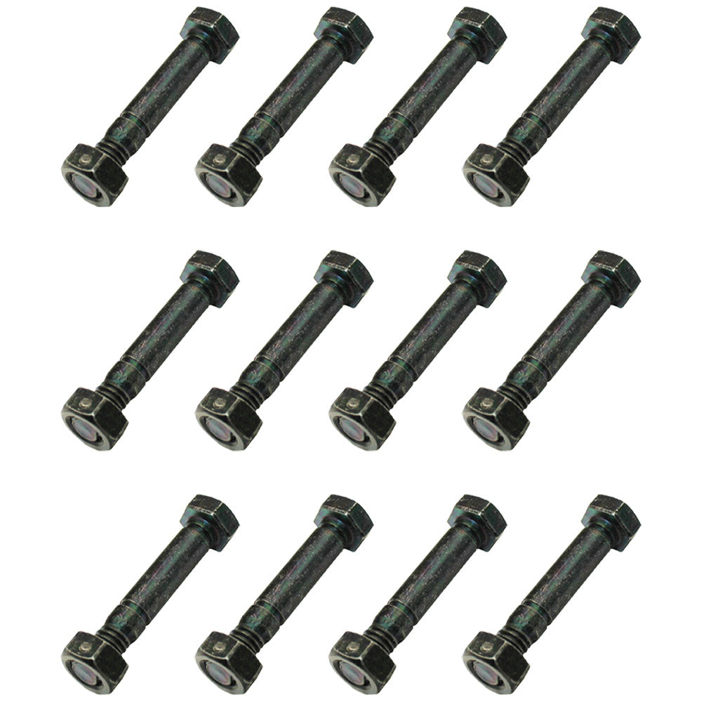 QTY 12: 2" x 5/16" Shear Pin with Nut  Fits Stiga Replaces 1812-9004-01