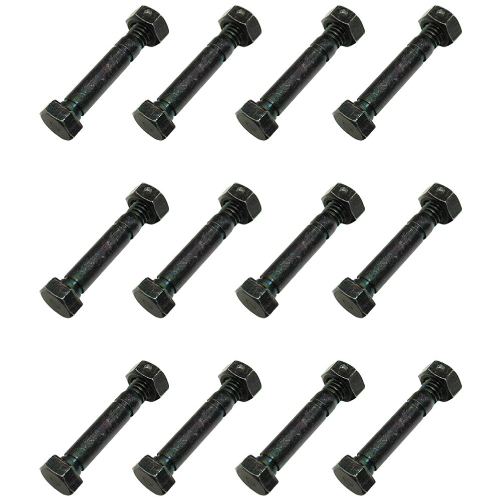 QTY 12: 2" x 5/16" Shear Pin with Nut
 Fits MTD Replaces 0310005P