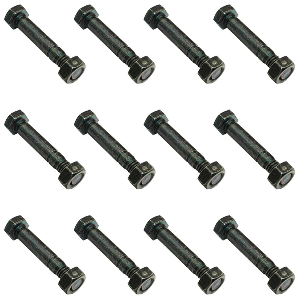 QTY 12: 2" x 5/16" Shear Pin with Nut
 Fits Snapper Replaces 1-3865