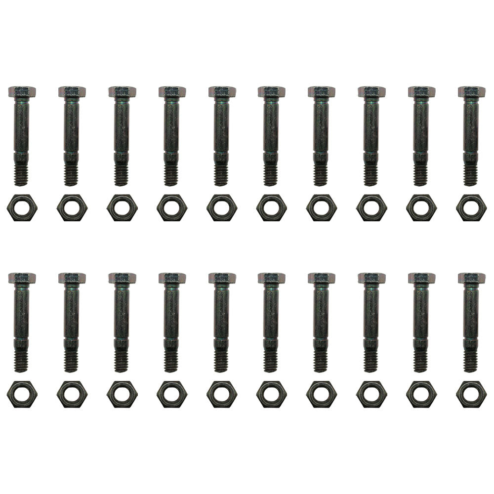 (Pack of 20) Shear Pin Bolt & Nut for Ariens 52100100, 00659100 Snowblowers