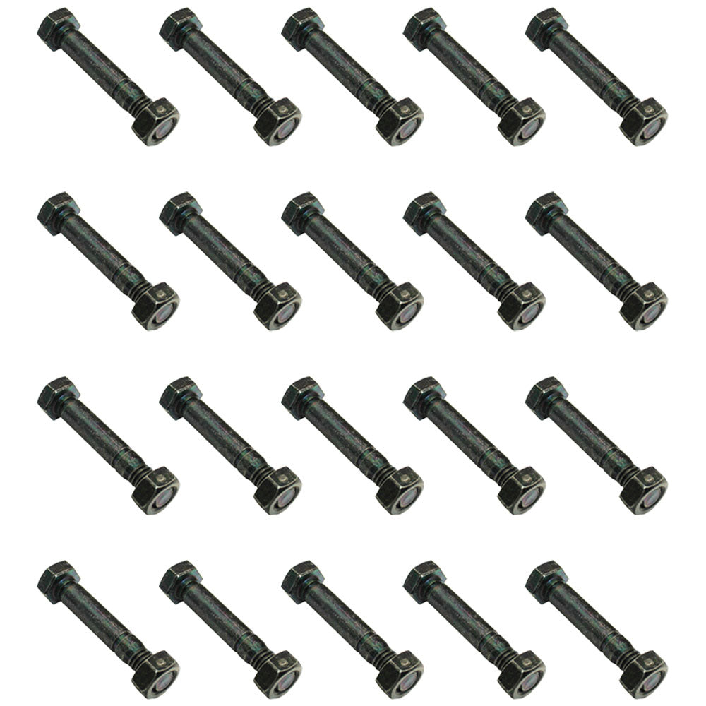 QTY 20: 2" x 5/16" Shear Pin with Nut
 Fits John Deere Replaces AM122156
