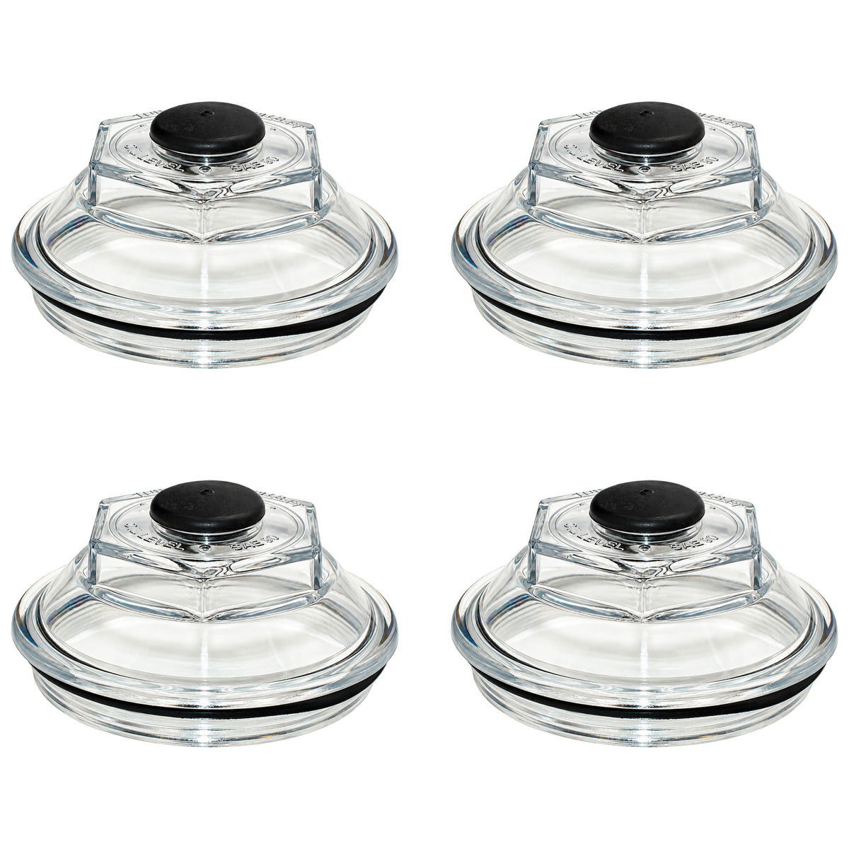 (4) 4" Oil Cap Kit 21-36 fits Dexter 9K 10K 12K 15K Axle Hubs