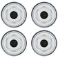 (4) 4" Oil Cap Kit 21-36 fits Dexter 9K 10K 12K 15K Axle Hubs